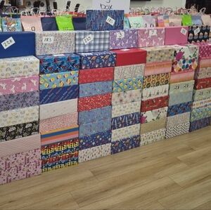 Colorful Gift Wrap Shoe Box Size With Surprizes Inside! Set 3 For 10 Dollars!